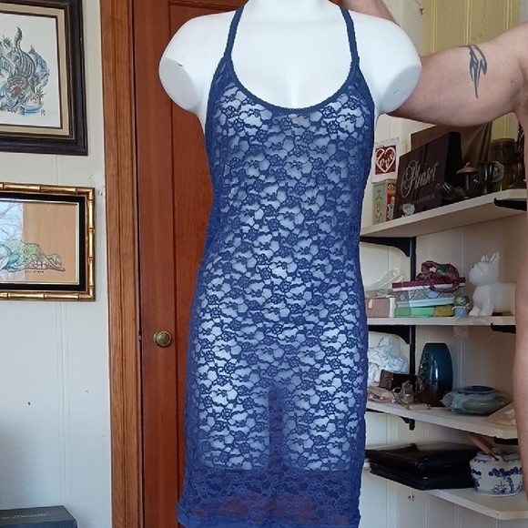 Victoria's Secret Other - Victoria's Secret Blue Lace Nite Gown